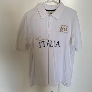 White Polo shirt from Cuatro Tacos